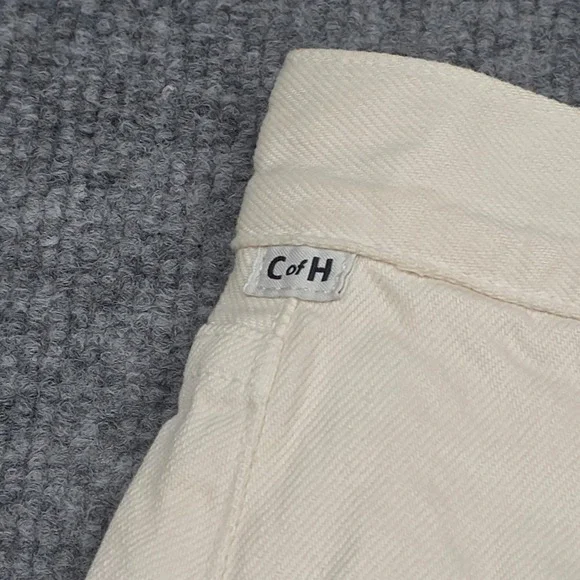 Citizens of Humanity Gaucho Trousers Pants Women's 28 Ivory Wide Leg NWT *Marks - Picture 5 of 16